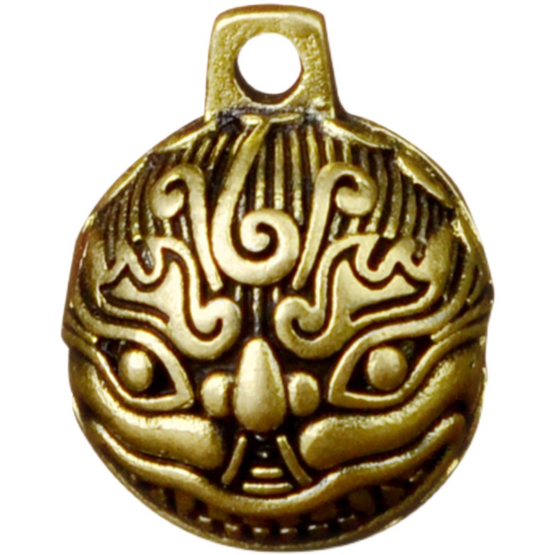 纯铜黄铜小虎头铃铛护主宝宝压惊男女手机链钥匙扣红绳吊坠配件 - 图3