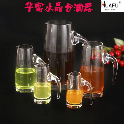 高档水晶白酒分酒器量酒器醒酒器调酒器酒具酒盅酒壶 - 图0