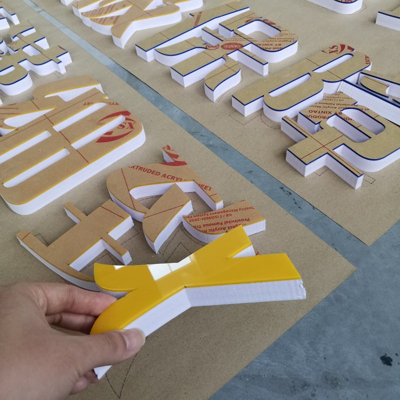 PVC广告字定做雪弗板雕刻字亚克力字门头泡沫字发光字铁皮烤漆字_虎窝淘
