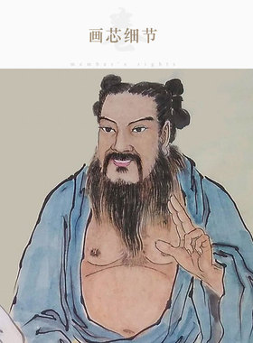 画像吕洞宾卷轴挂画钟离权字画