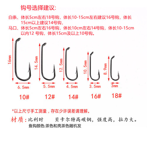 炫彩飞蝇钩路亚微物饵白条马口格里菲斯毒蚊蚂蚁-图1