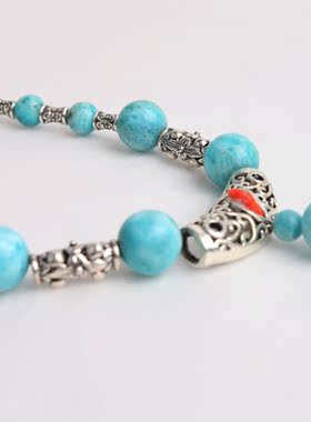 原创玛瑙天然石民族风银饰包邮