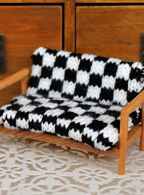 榉木纯羊毛日式可爱精致车载摆件