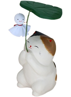 实木祈福日式桌面车载纯手工摆件