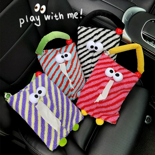 Милые салфетки для авто, креативная система хранения, подвесной органайзер