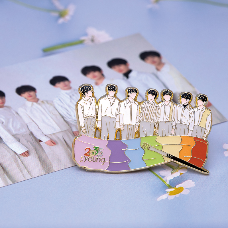 时代少年团周边金属徽章张真源马嘉祺应援礼物手办挂摆件手办专辑 - 图0