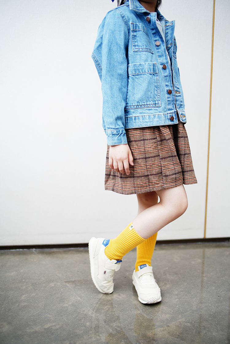 Norman Walsh2023新款儿童魔术贴男女复古运动鞋ins低帮休闲童鞋 - 图0