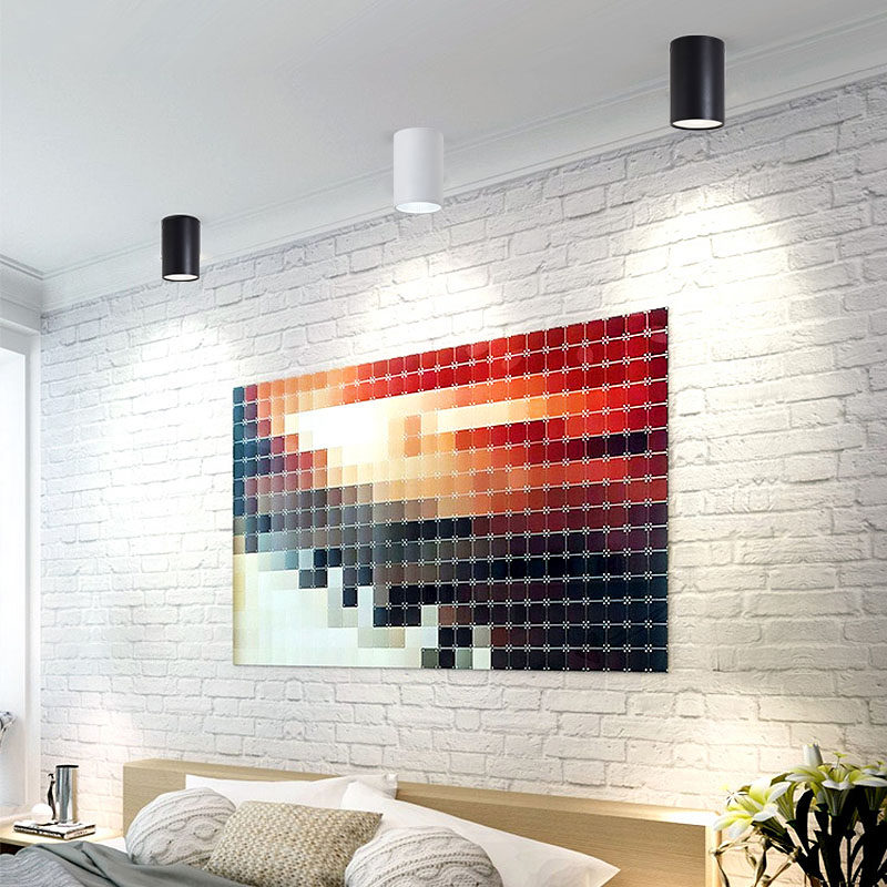 led明装筒灯工装射灯吊线灯长筒圆柱中性光cob圆形吊装灯工程筒灯,淘宝优惠券,粉丝福利购,淘宝优惠卷