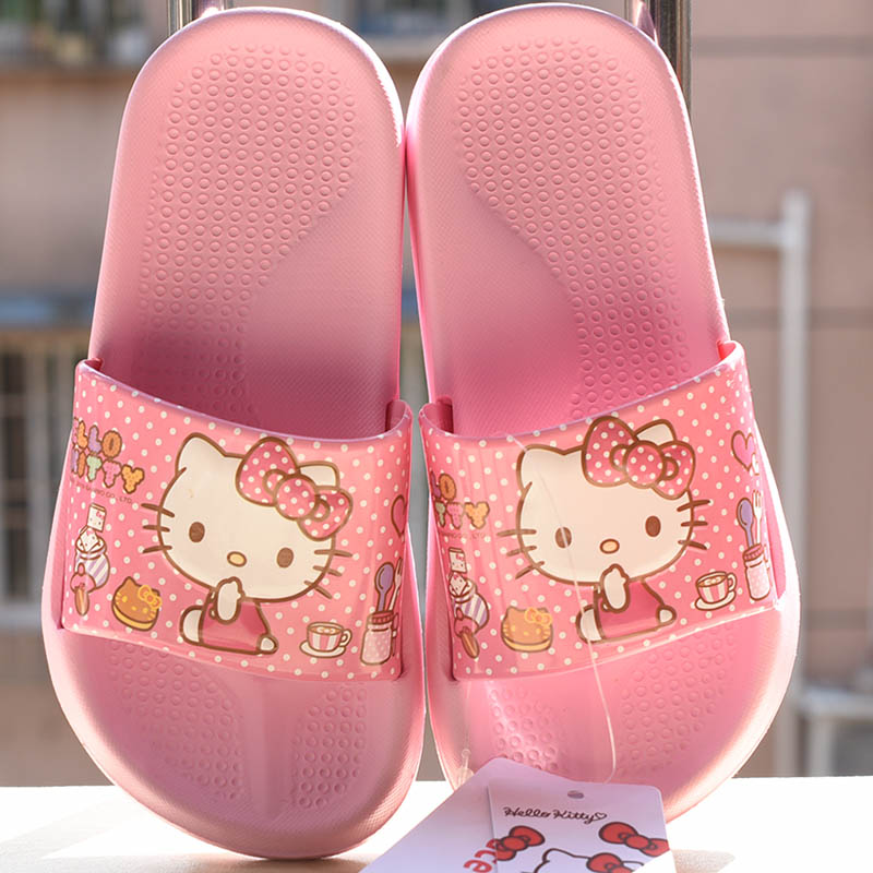 hellokitty女童凉拖鞋儿童夏可爱室内家居鞋小孩卡通防滑居家拖鞋 - 图0
