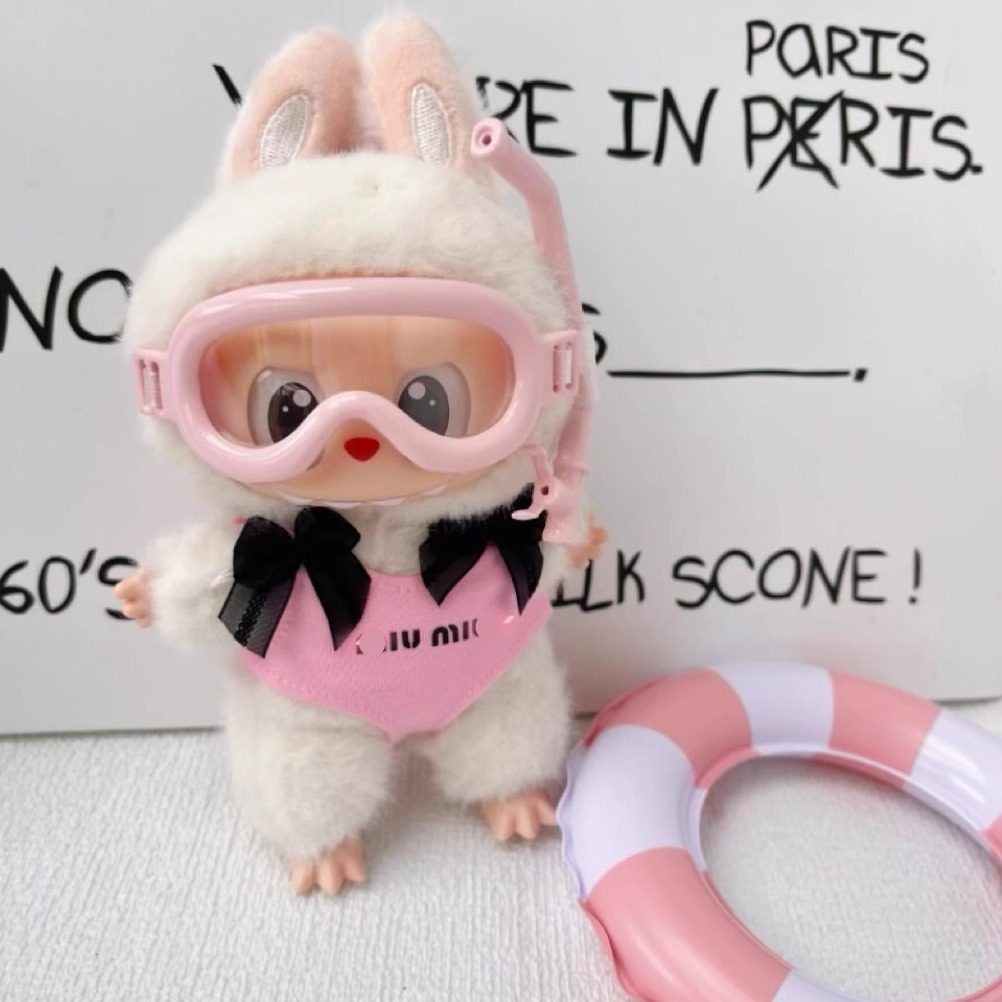 labubu娃衣夏日辣妹泳衣一代二代三代通用潮玩娃衣拉布布时髦衣服,淘宝优惠券,粉丝福利购,淘宝优惠卷