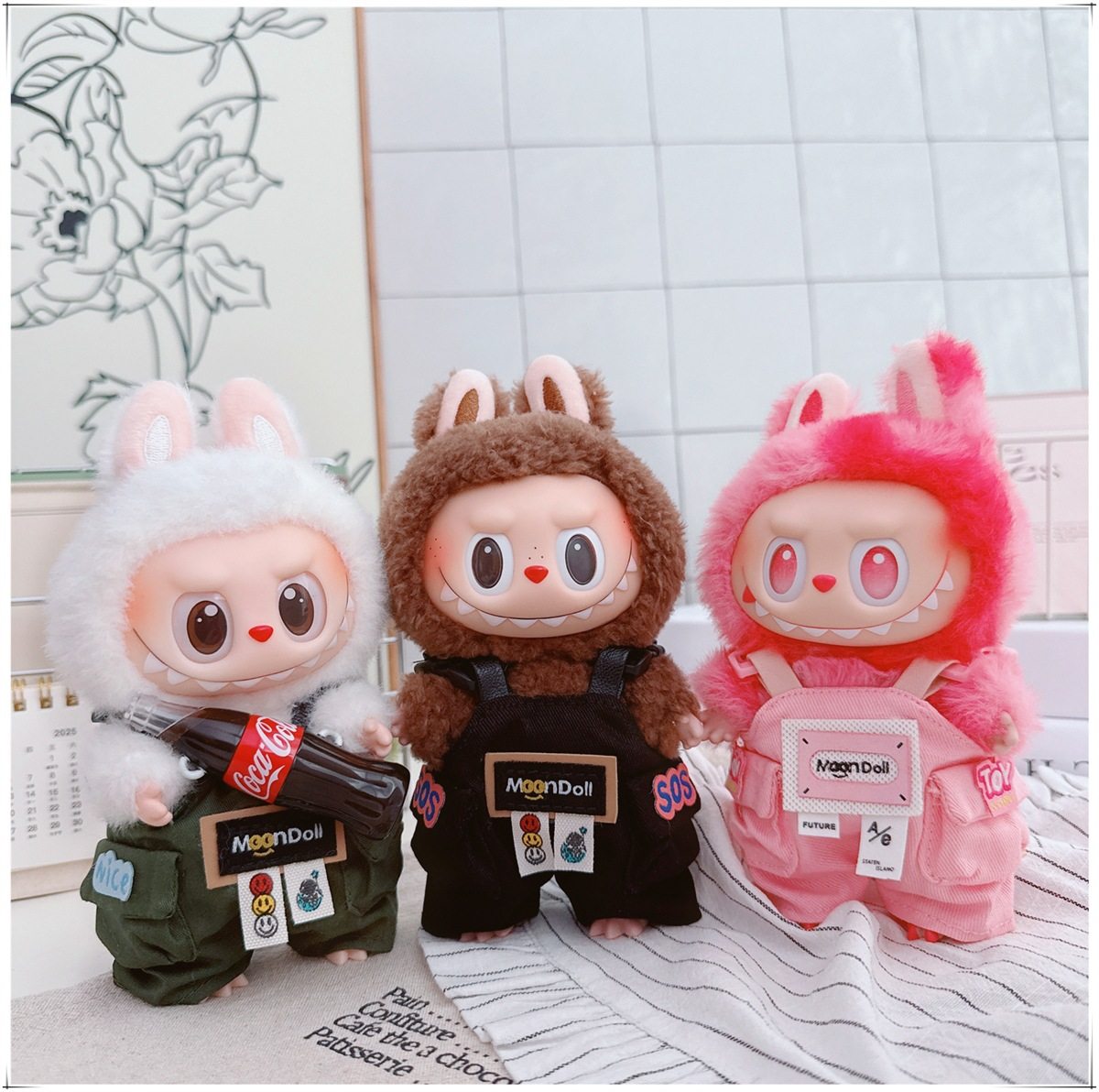 可乐labubu娃衣一二三代拉布布衣服3.0工作背带裤搪胶公仔着替穿,淘宝优惠券,粉丝福利购,淘宝优惠卷