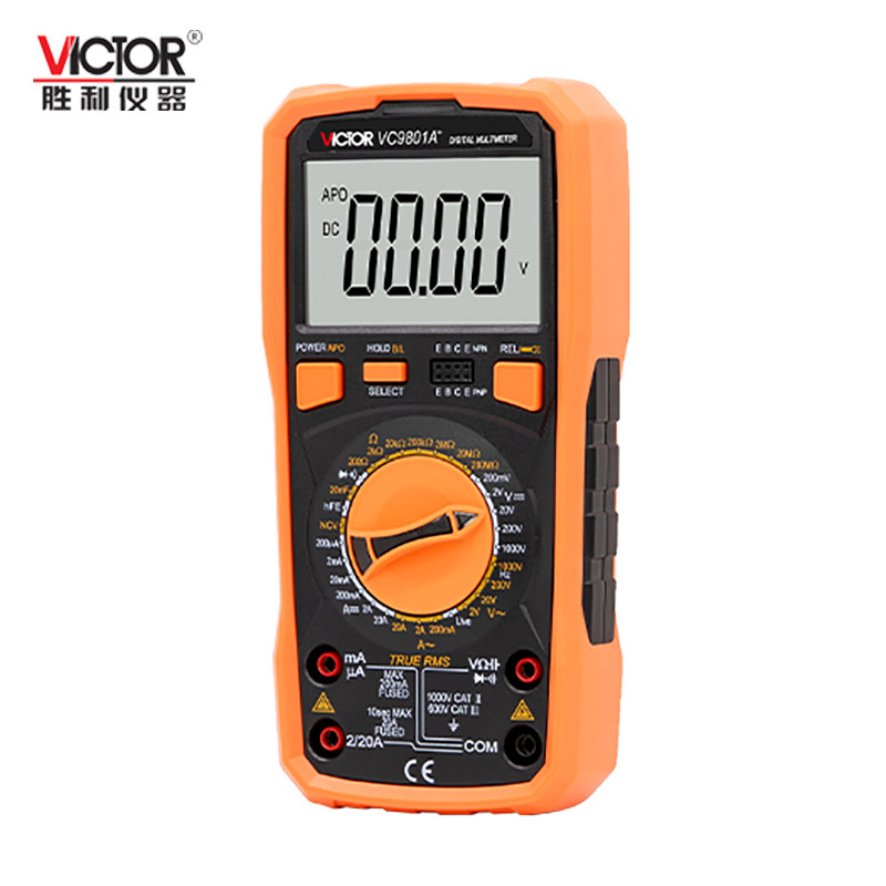 胜利仪器 VICTOR数字万用表 VC9801A+数显万能表背光全保护电路_虎窝淘
