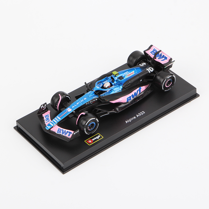 比美高1:43雷诺阿尔派Alpine F1 A523车模方程式赛车模型合金仿真 - 图0