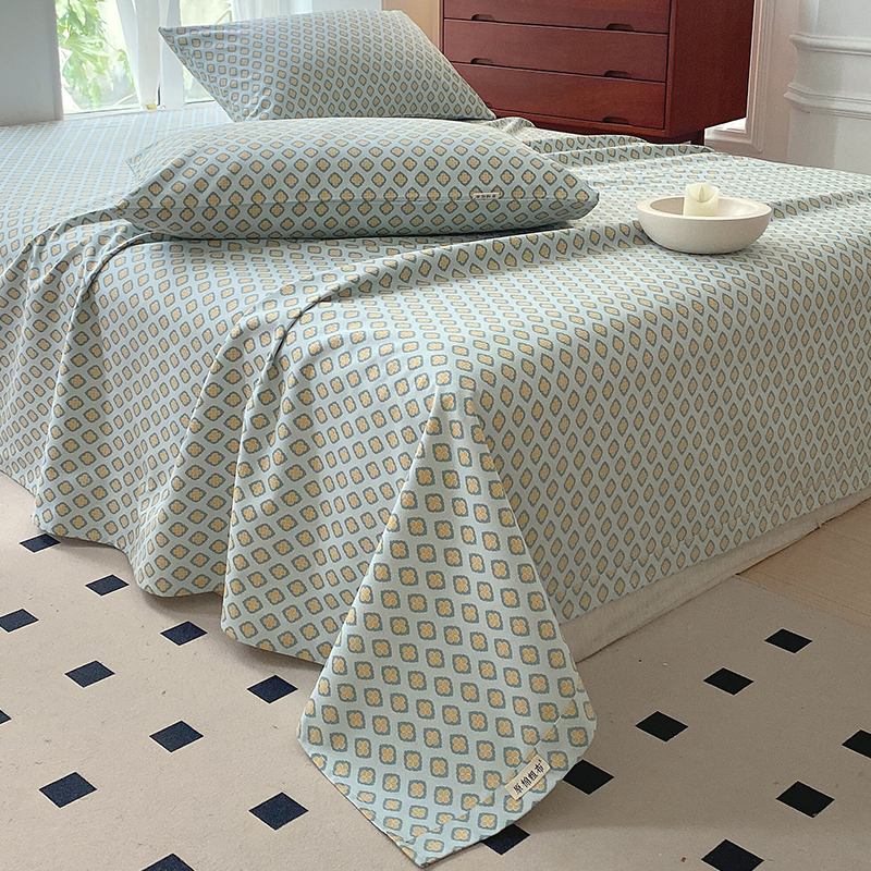 纯棉老粗布单件夏季100男全棉被单 谷蝶床单