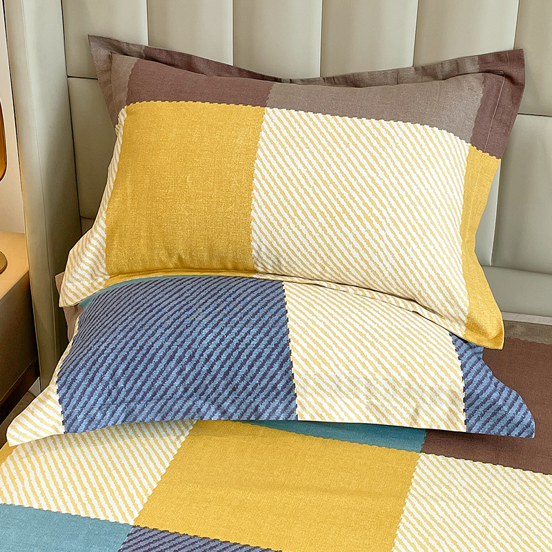 加厚纯棉一对装全棉磨毛单人枕头套 谷蝶枕套