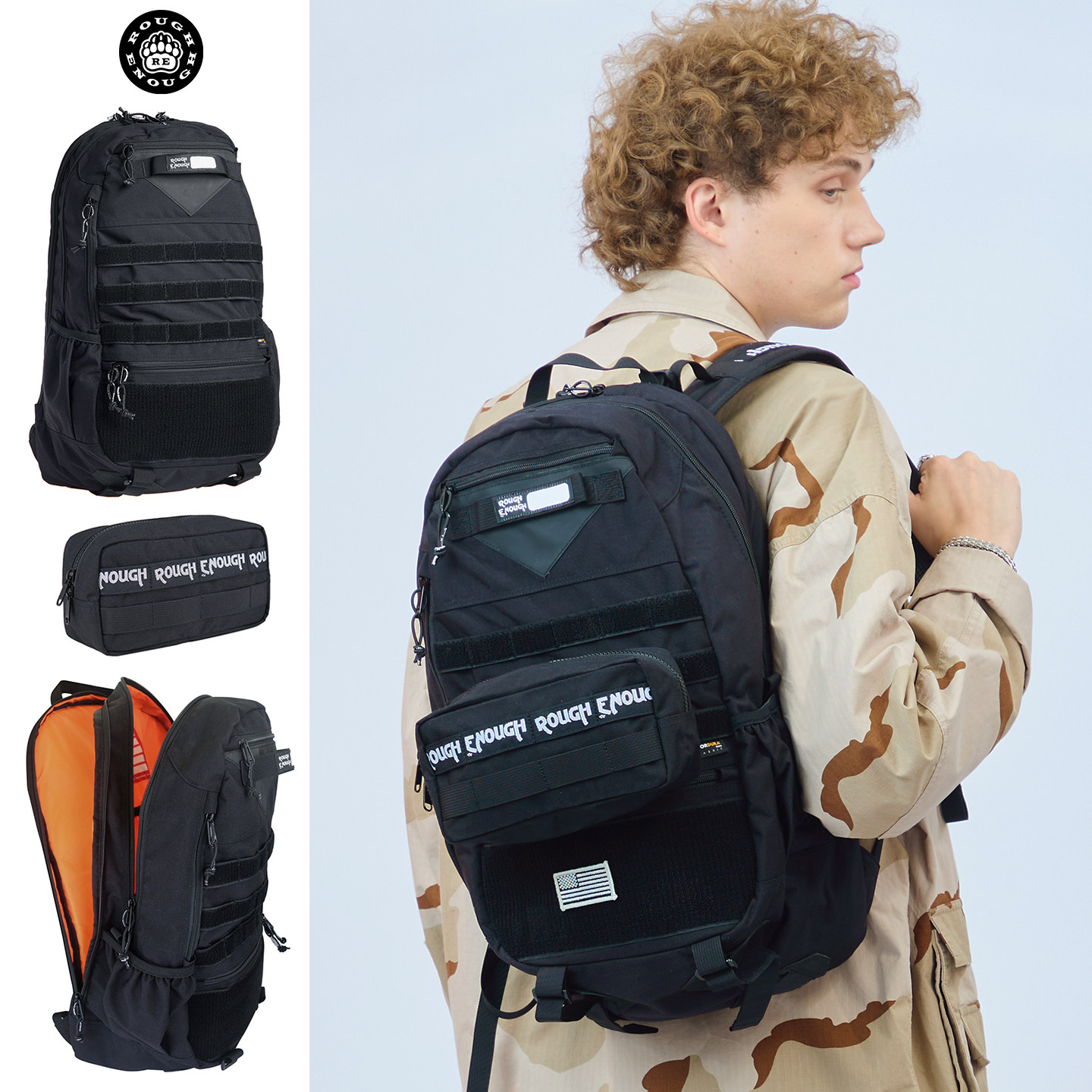 RGH 户外旅行双肩包男多功能战术组合可拆防水防震16英寸电脑背包,淘宝优惠券,粉丝福利购,淘宝优惠卷