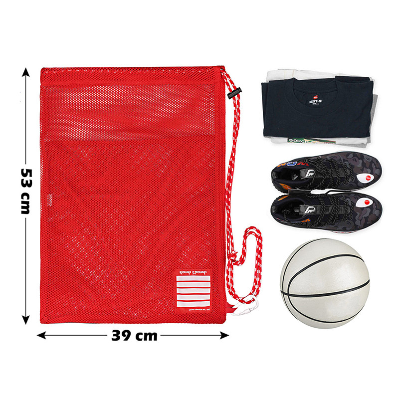 Mesh clear sport lightweight drawstring drawstring crossbody bag