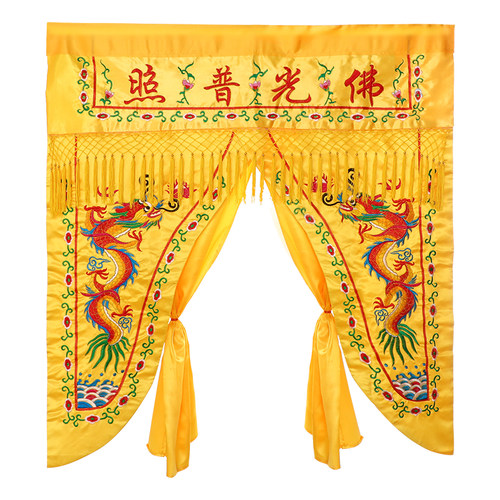 龙门帐刺绣佛帐光普照龙帐挂幡堂像遮挡帘神帐幔帐 - 图2