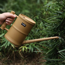 Gardening Flowers Green Planting Plastic Bamboo Tube Long Mouth Watering Pot Watering Pot Watering Pot Courtyard Home Exclusive Gonorrhoea Pot Spray Pot