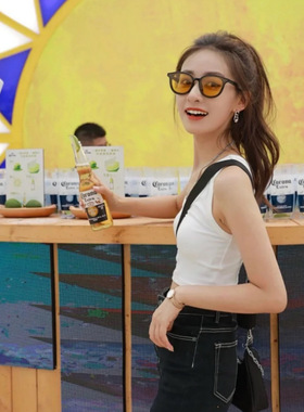 新款gm墨镜女小框太阳镜男小脸防晒网红同款时尚防紫外线眼镜