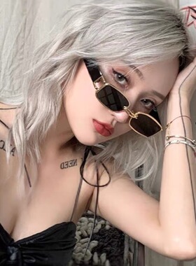 新款欧美跨境小框防紫外线太阳镜男士网红墨镜女时尚嘻哈个性眼镜