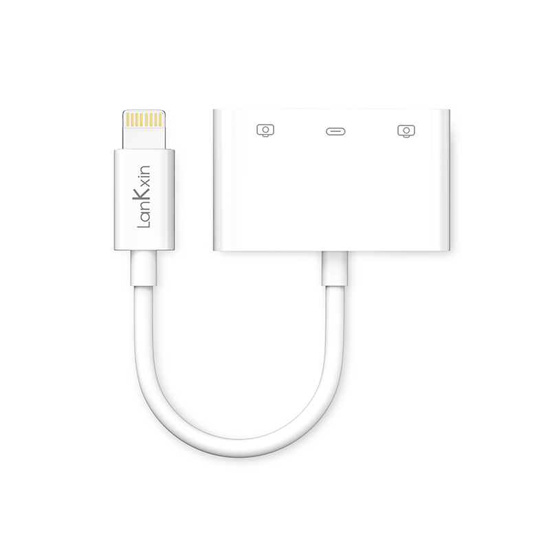 兰科芯OTG转接头安卓Micro转USB-A口Lightning转换器接头 - 图1