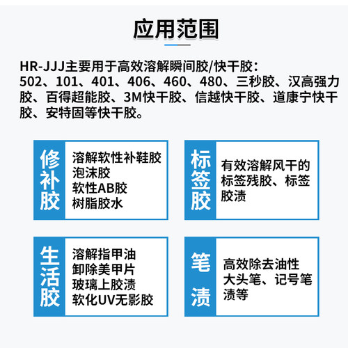 解胶剂强力除502快干胶瞬间胶双面胶清除水美甲卸甲水丙酮除胶剂 - 图1