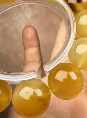 披毛犀高端牛角密色手串竹丝纹鱼籽纹清晰可见文玩手串高端收藏