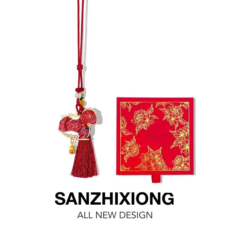 2026马年国风新年小马汽车挂件车载后视镜装饰吊坠车挂饰新年礼物,淘宝优惠券,粉丝福利购,淘宝优惠卷