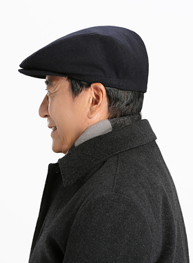 秋冬季中老年人60-70-80爷爷男帽