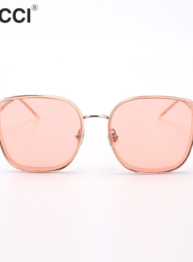 opcci透明粉显瘦防紫外线太阳镜