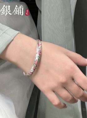 足银999手镯吴越老银铺民族风