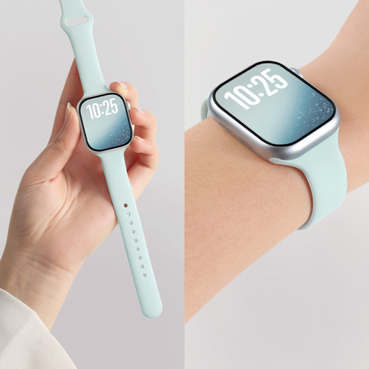 Suitable for Apple small waist silicone watch strap sports