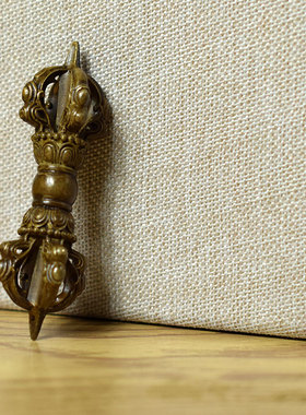 黄铜小金刚杵复古做旧黄铜本色长度9厘米