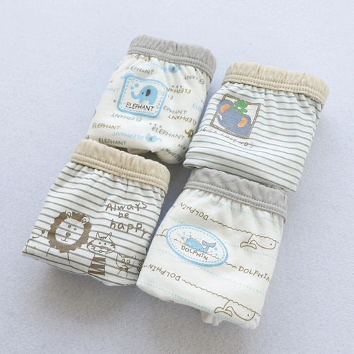 Дышащее детское хлопковое нижнее белье для мальчиков, японские детские флуоресцентные штаны