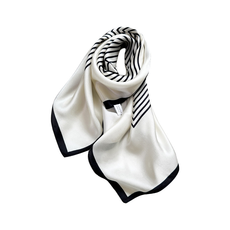 【北欧简约风】100%桑蚕丝巾方巾女杭州丝绸送妈妈礼品简约围巾女