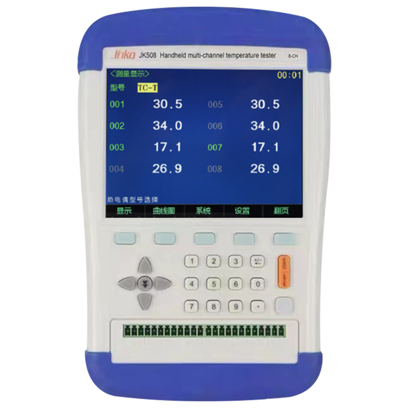 金科JK508手持多路温度测试仪热电偶温升记录多点温度巡检测温仪-图3