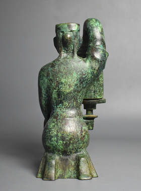 青铜器长信宫灯仿古做旧灯具摆件家居古典装饰古玩影视道具中国风