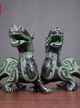 青铜器貔貅神兽工艺品风水摆件