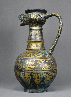 仿古青铜器龙凤壶复古酒壶