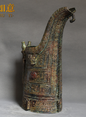 御如意铜摆件复古怀旧