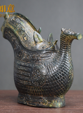 御如意铜摆件复古怀旧