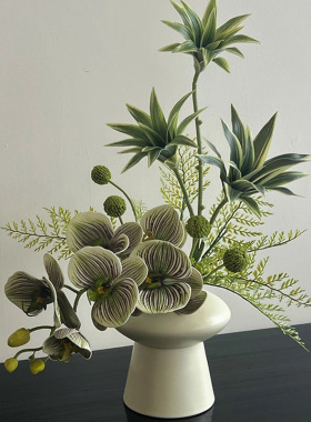 新款仿真花假花成品套装陶瓷花瓶客厅摆件家居仿真花束绿植插花