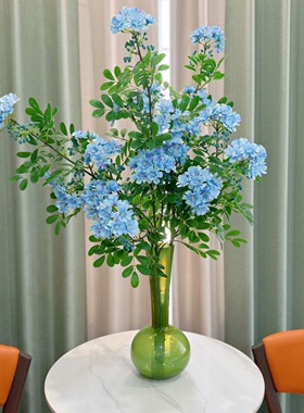 含笑仿真花轻奢高档装饰花束花艺民宿北欧摆件插花客厅餐桌假花