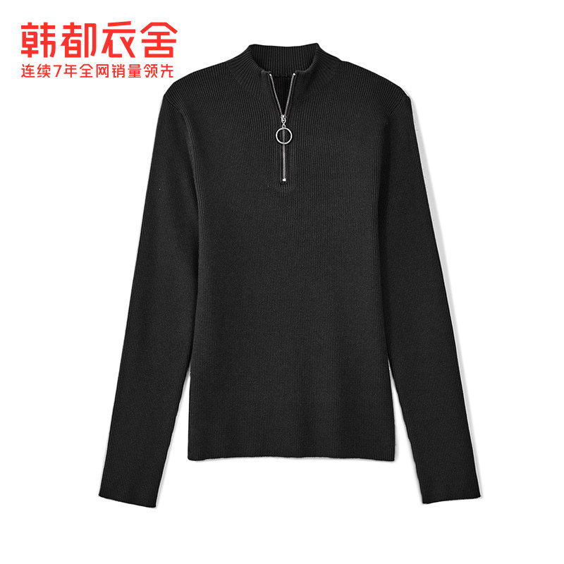 【同款】韩都衣舍2021秋装新款女毛衣 韩都衣舍锦鑫通达毛衣