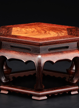 贡匠印度面板红木小底座黄花梨