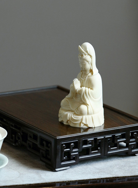 贡匠交趾黄檀底座摆件