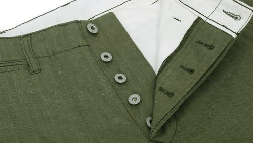 C.D.P. 赤耳麻棉人字纹军官裤 OFFICER'S CHINO - 图2