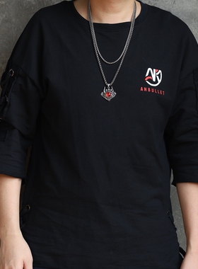 男士恶魔钛钢朋克风理发师吊坠