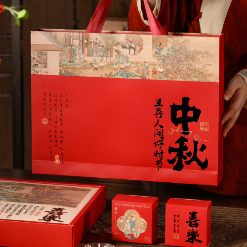 月饼礼盒2026新款高级感轻奢6粒8个酒店批发空盒子100g中秋包装盒 - 图3